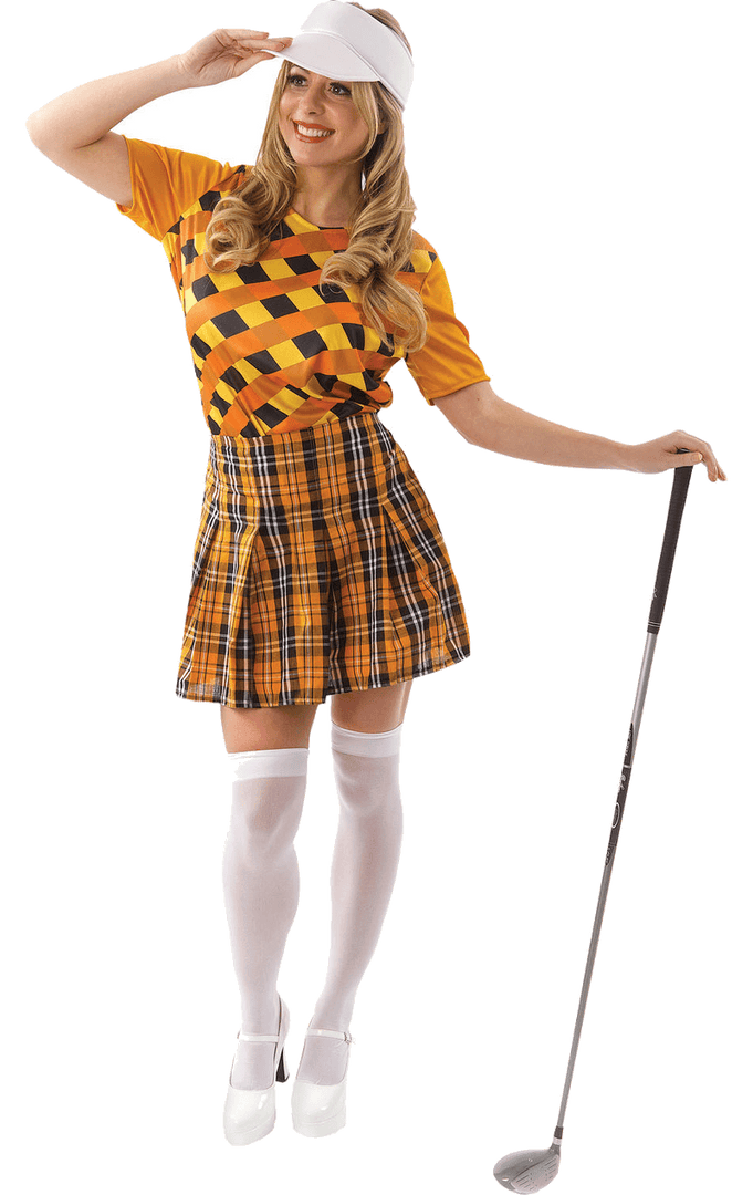 Orion Costumes Pub Golf Womens Golf Costume - Orange 1 Orion Costumes Pub Golf Womens Golf Costume - Orange