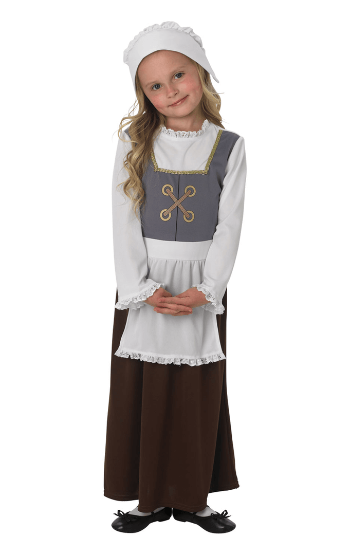 Rubies Historical Kids Tudor Maid Costume 1 Rubies Historical Kids Tudor Maid Costume