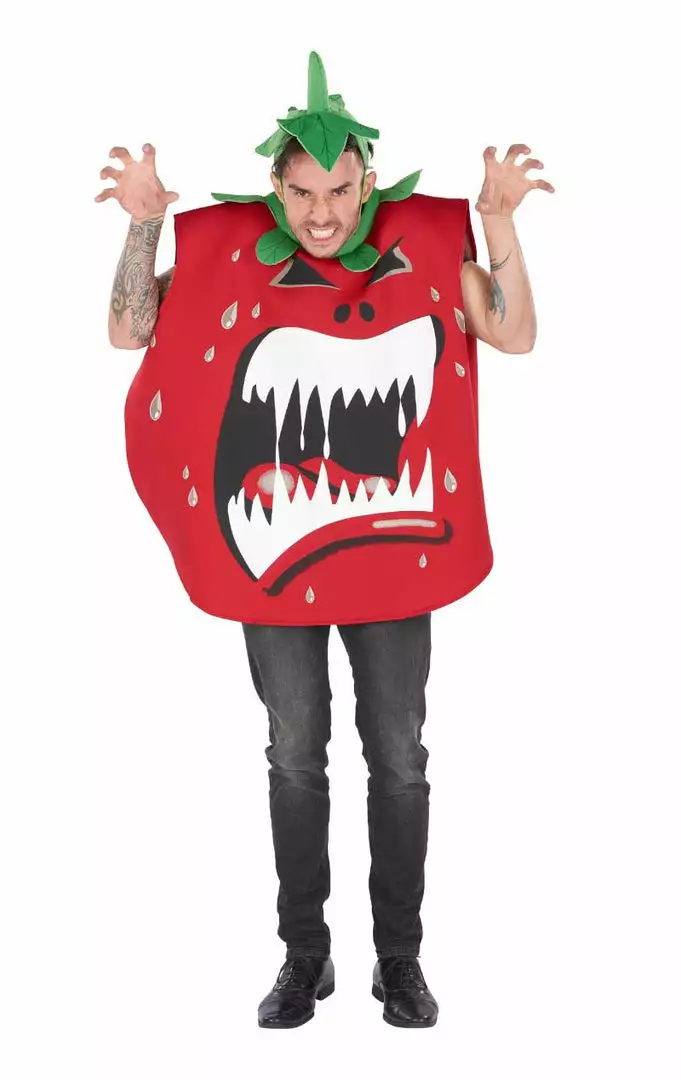 Orion Costumes Movies Adult Killer Tomato Spoof Costume 1 Orion Costumes Movies Adult Killer Tomato Spoof Costume