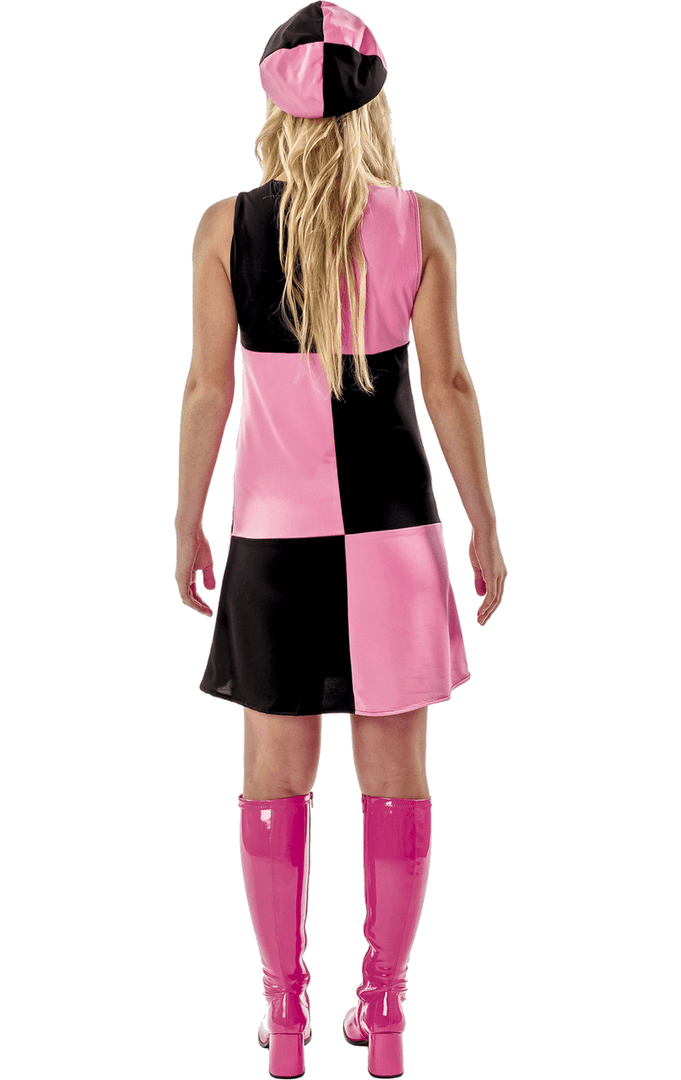 Orion Costumes Costumes Under £20 60s Pink GoGo Costume 3 Orion Costumes Costumes Under £20 60s Pink GoGo Costume