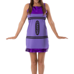 Orion Costumes Costumes Under £20 Womens Purple Crayon Dress Costume