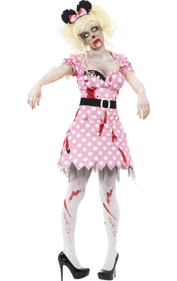 Smiffys Costumes Under £20 Ladies Zombie Mouse Costume 1 Smiffys Costumes Under £20 Ladies Zombie Mouse Costume