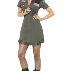Smiffys Military Ladies Deluxe Top Gun Costume