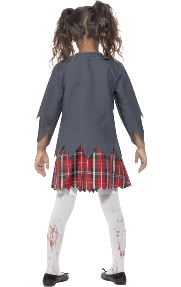 Smiffys Kids Zombie School Girl Costume 3 Smiffys Kids Zombie School Girl Costume