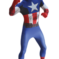 Body Republic Mens Captain America Morphsuit Outfit American / USA