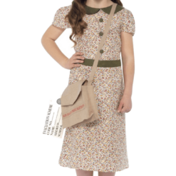 Smiffys British / UK Kids War Evacuee Girl Costume