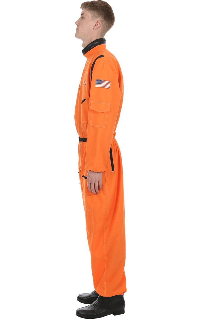 Orion Costumes American / USA Mens Orange Astronaut Costume 2 Orion Costumes American / USA Mens Orange Astronaut Costume