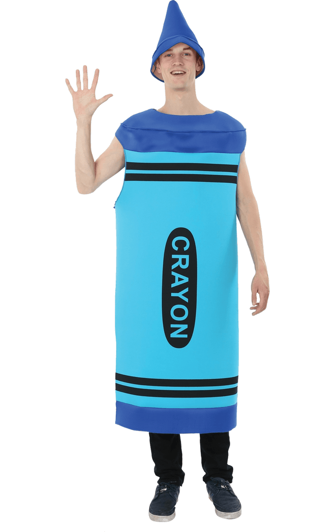 Orion Costumes Crayons Adult Blue Crayon Costume 1 Orion Costumes Crayons Adult Blue Crayon Costume