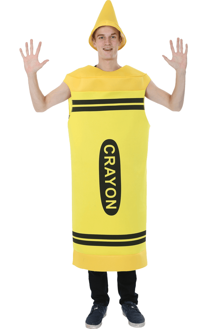 Orion Costumes Crayons Adult Yellow Crayon Costume 1 Orion Costumes Crayons Adult Yellow Crayon Costume