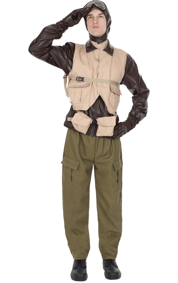 Orion Costumes Adult Mens WW2 Pilot Costume 1 Orion Costumes Adult Mens WW2 Pilot Costume