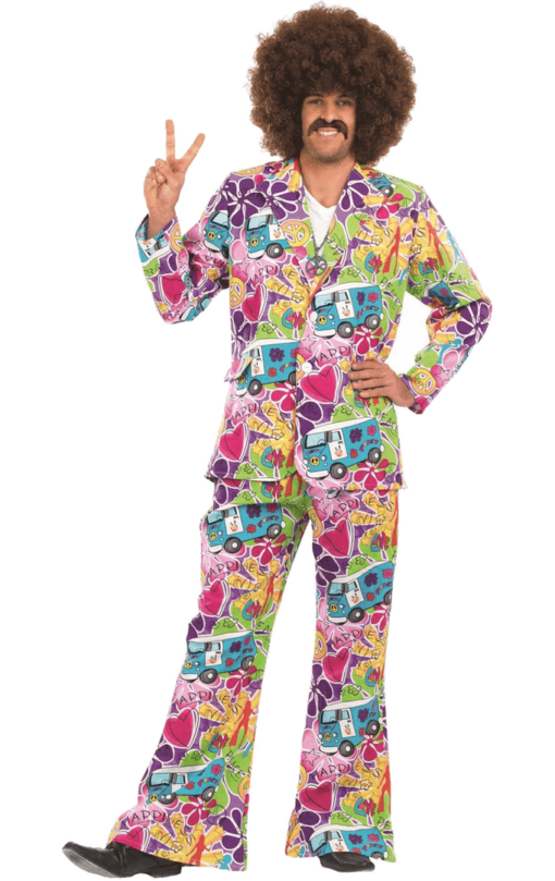 Fun Shack 1960's Adult Mens Psychedelic Suit