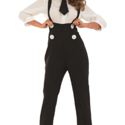 Fun Shack Adult Black Lady Gangster Costume Peaky Blinders