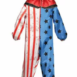 Palmer Circus Stars And Stripes Clown Costume