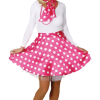 Orlob Adult 50s Pink Polka Dot Kit All Adult Costumes
