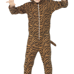 Smiffys Kids Tiger Jumpsuit Costume Animals
