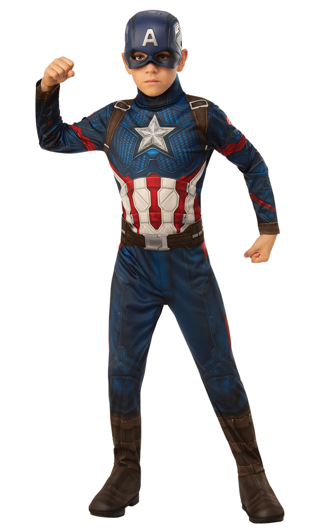 Rubies Kids Captain America Endgame Costume 1 Rubies Kids Captain America Endgame Costume