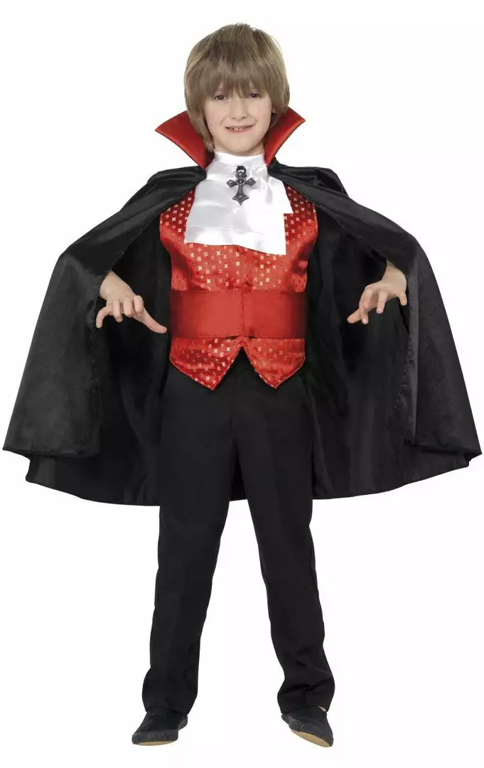 Smiffys Kids Red Dracula Costume 1 Smiffys Kids Red Dracula Costume