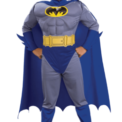 Rubies Kids Muscle Blue Batman Costume Book Characters