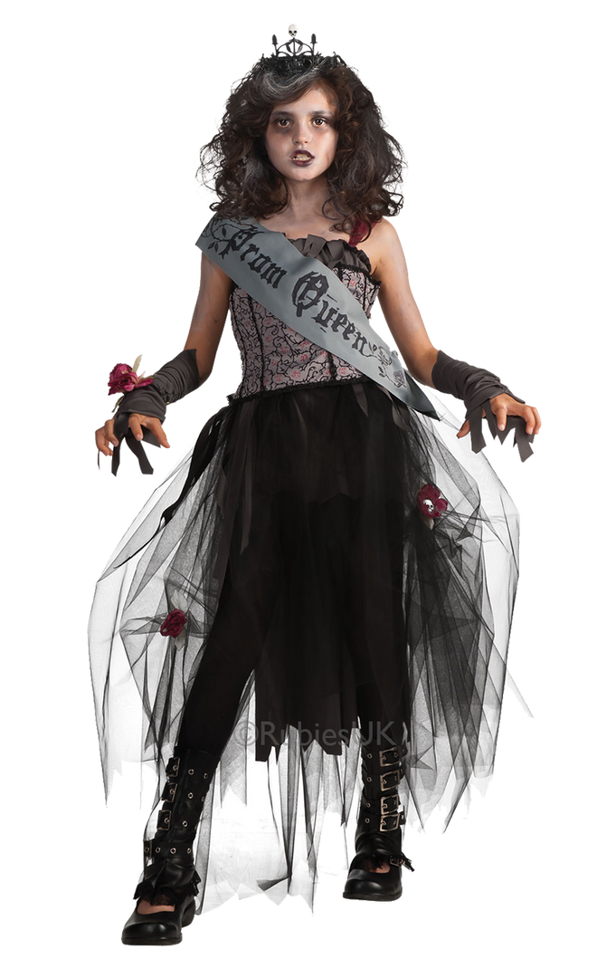 Rubies Queens Kids Gothic Prom Queen Costume 1 Rubies Queens Kids Gothic Prom Queen Costume