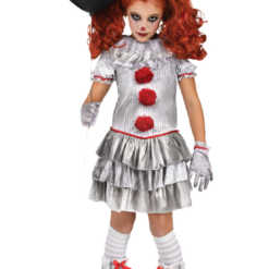 Palmer Circus Kids Miss Pennywise Clown Costume