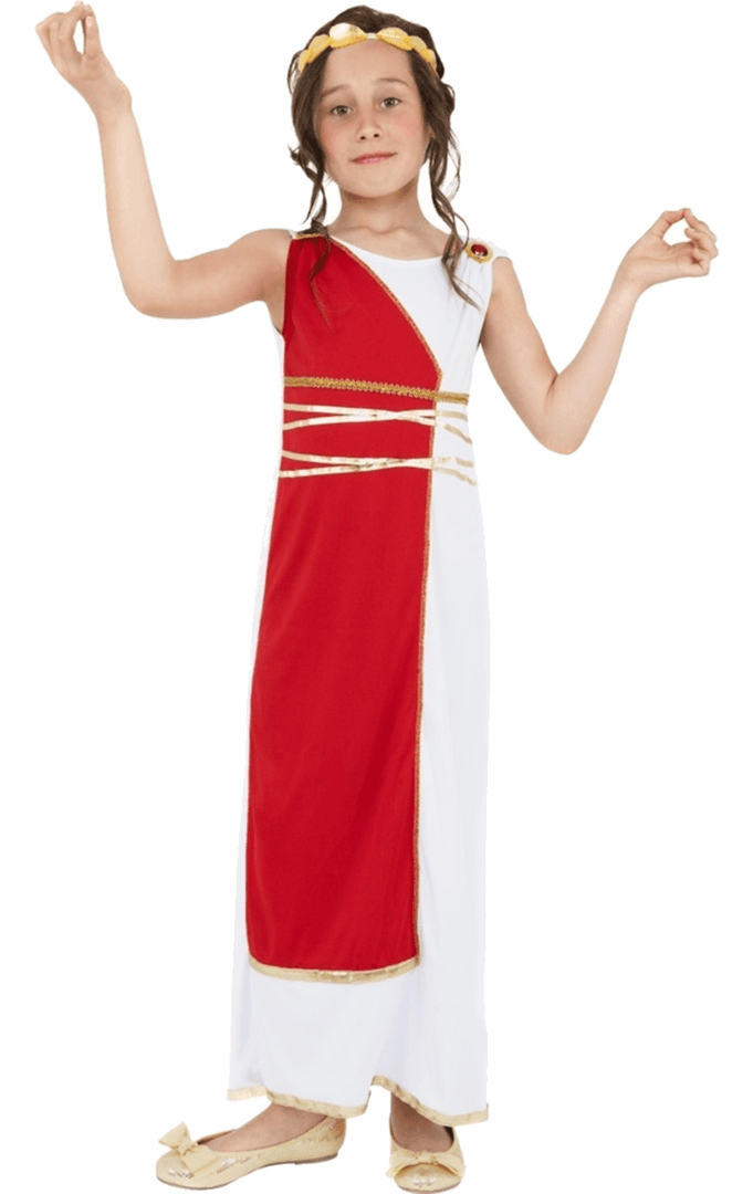 Smiffys Book Characters Kids Grecian Girl Costume 1 Smiffys Book Characters Kids Grecian Girl Costume