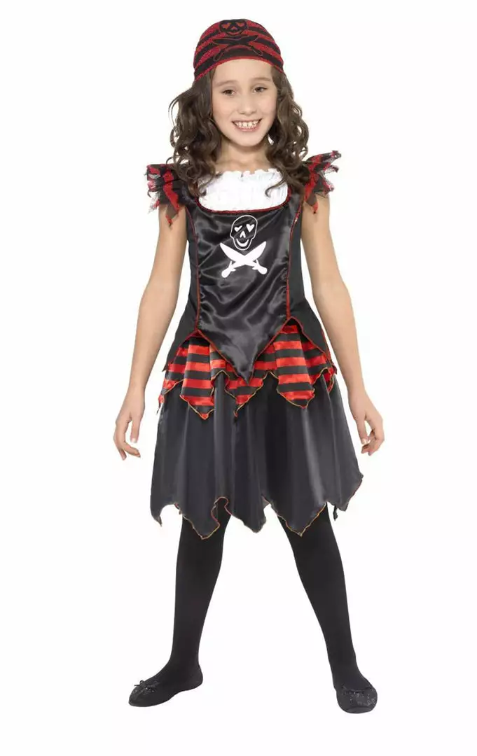 Smiffys Kids Gothic Pirate Costume 2 Smiffys Kids Gothic Pirate Costume
