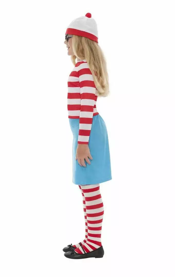 Smiffys Kids Wheres Wally Wenda Costume Book Characters 2 Smiffys Kids Wheres Wally Wenda Costume Book Characters