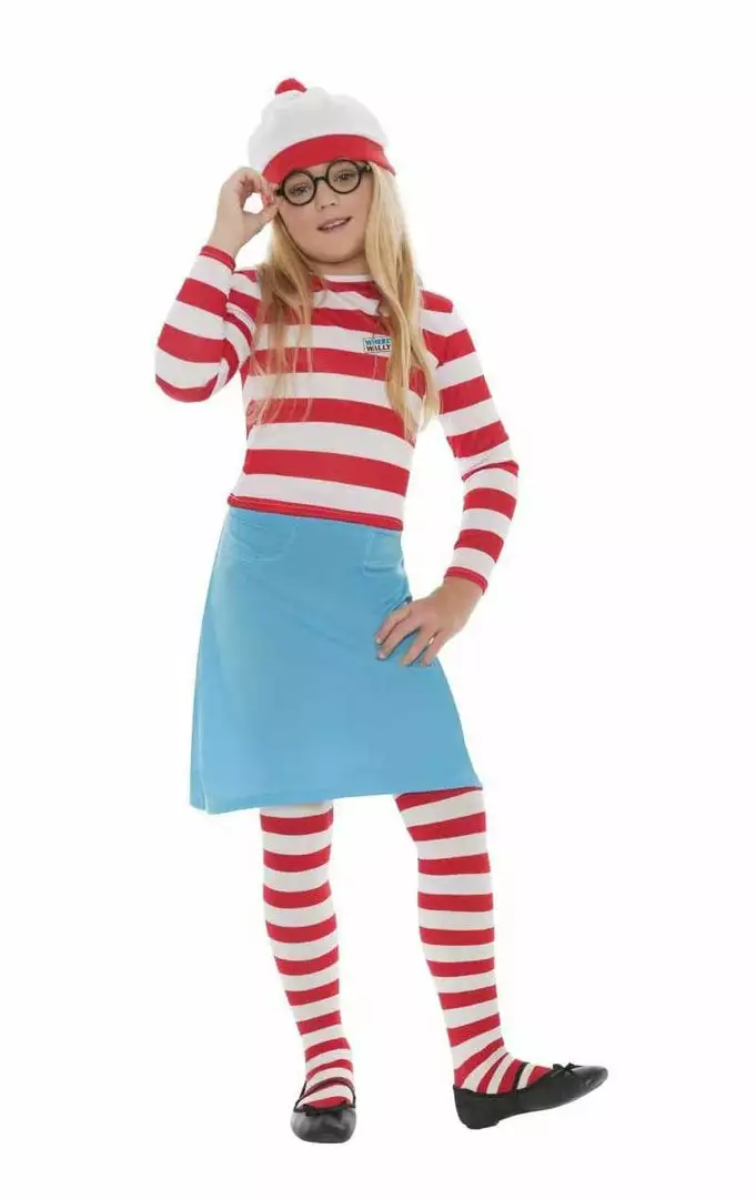 Smiffys Kids Wheres Wally Wenda Costume Book Characters 1 Smiffys Kids Wheres Wally Wenda Costume Book Characters