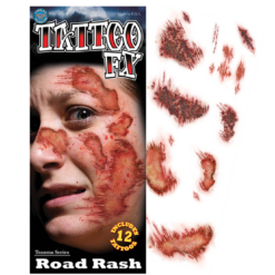 Tinsley Transfers Halloween Road Rash Temporary Tattoos