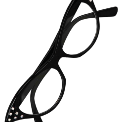 Bristol Novelty 50s Black Rhinestone Glasses