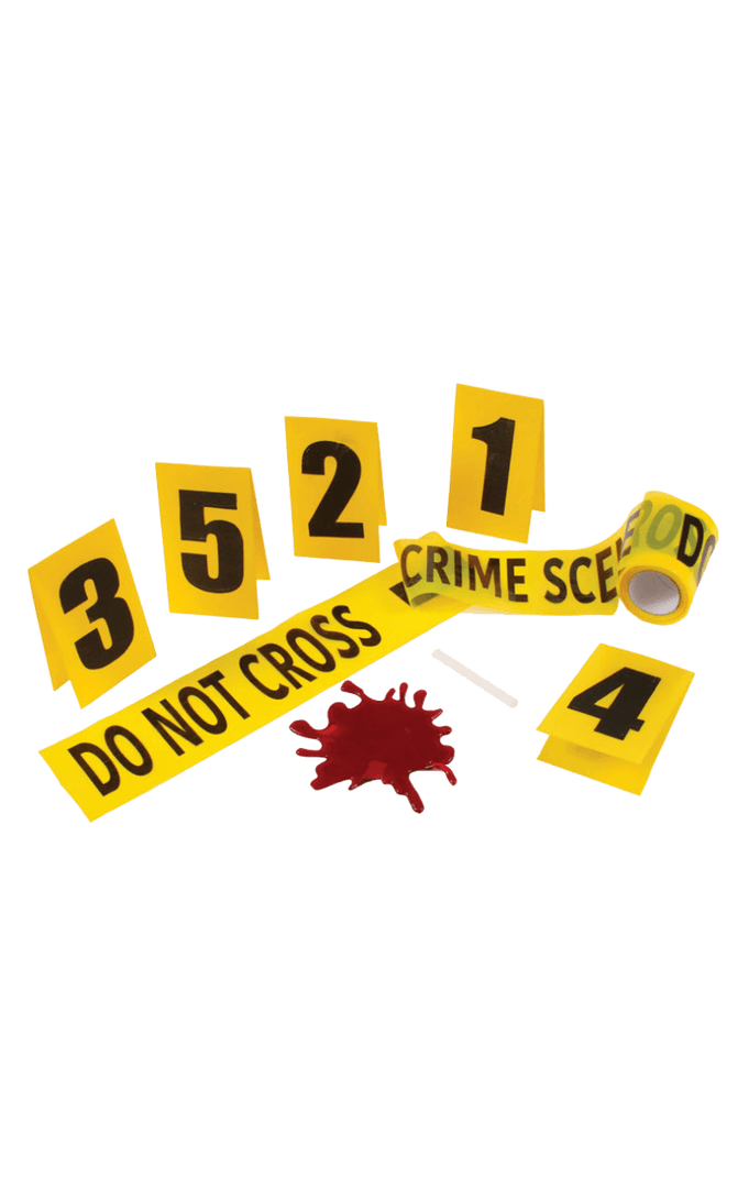 Fun World Halloween Crime Scene Kit Decoration 1 Fun World Halloween Crime Scene Kit Decoration