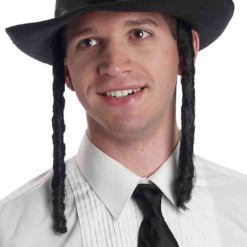 Forum Novelties Rabbi Hat With Payes Accessory Religion