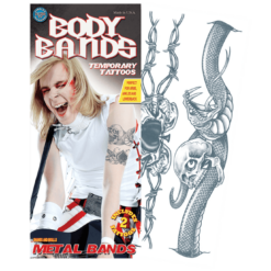 Tinsley Transfers Snake Body Band Tattoo