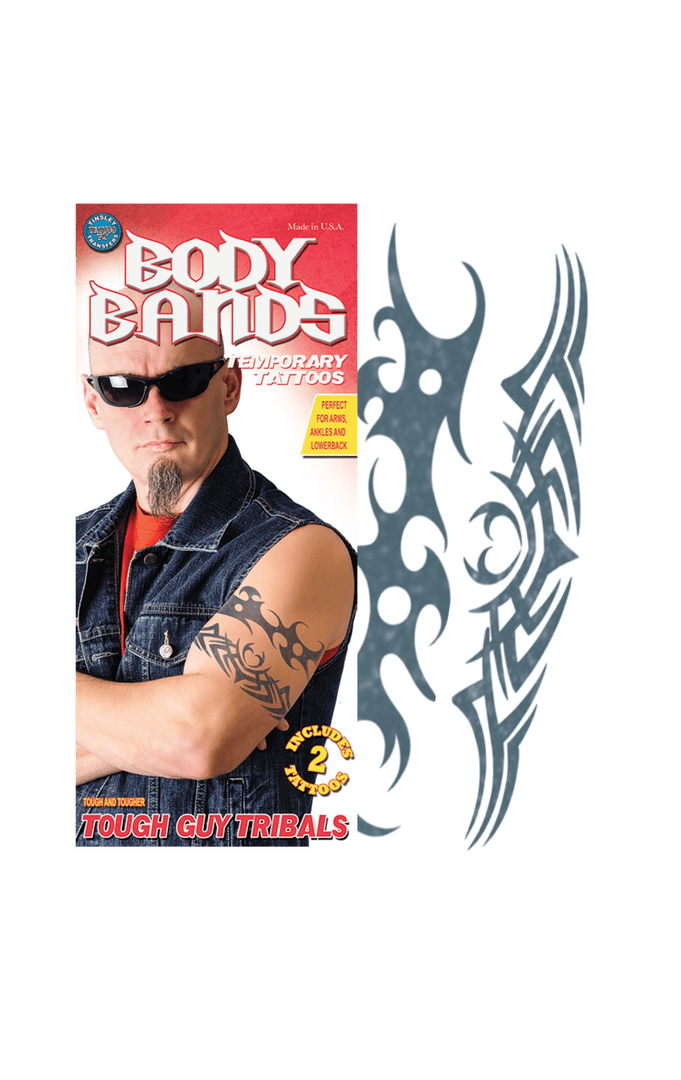 Tinsley Transfers Tough Body Band Tattoo 1 Tinsley Transfers Tough Body Band Tattoo