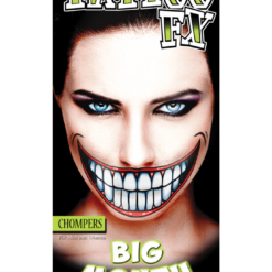 Tinsley Transfers Clowns Chompers Mouth Tattoo Accessory