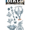 Tinsley Transfers Biker Tattoo Set Accessory Punk
