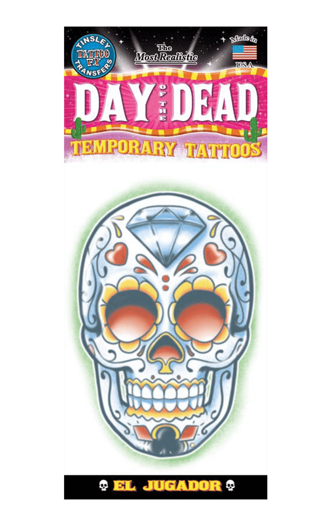 Tinsley Transfers Day Of Dead Tattoo Accessory 1 Tinsley Transfers Day Of Dead Tattoo Accessory