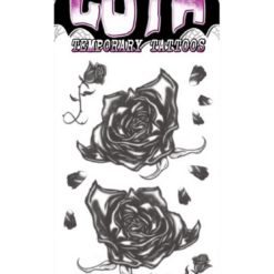 Tinsley Transfers Black Roses Goth Tattoo Punk