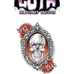 Tinsley Transfers Skull And Roses Goth Tattoo Accessory