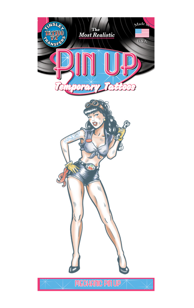 Tinsley Transfers Mechanic Pin Up Tattoo Sailors 1 Tinsley Transfers Mechanic Pin Up Tattoo Sailors