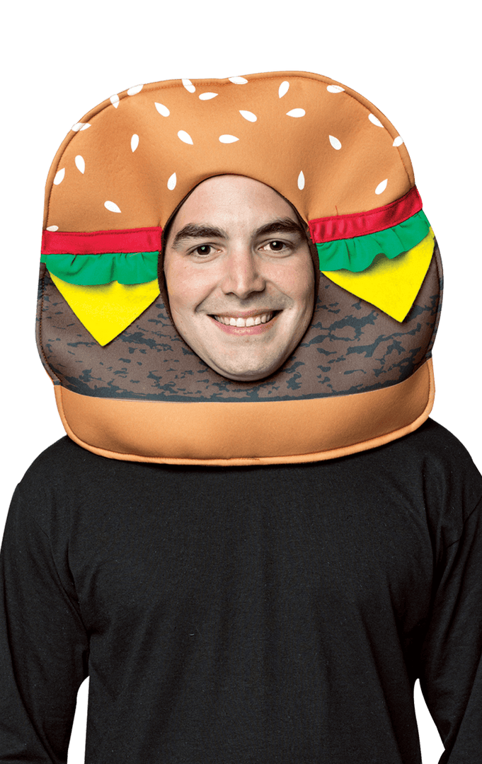 Rasta Imposta Food & Drink Burger Headpiece Accessory 1 Rasta Imposta Food & Drink Burger Headpiece Accessory