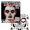 Tinsley Transfers Day Of The Dead Face Tattoo