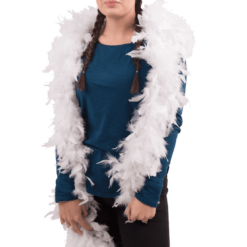 Bristol Novelty Long White Feather Boa