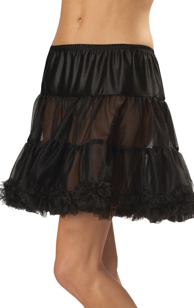 California Costumes Ruffled Pettiskirt Black 1 California Costumes Ruffled Pettiskirt Black