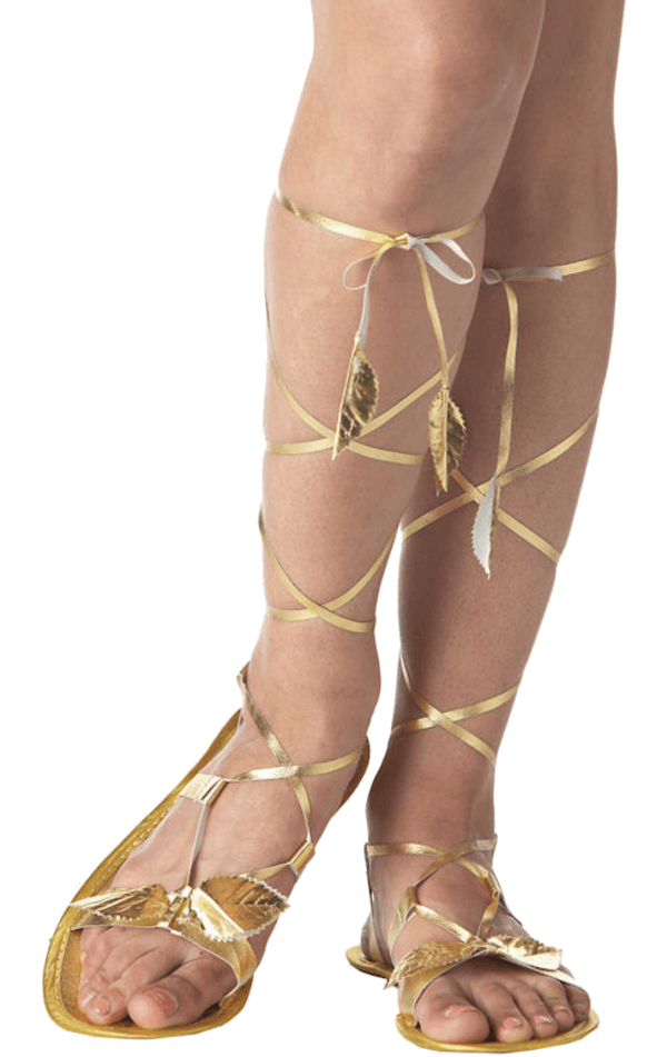 California Costumes Roman Golden Goddess Sandals Greek & Roman 1 California Costumes Roman Golden Goddess Sandals Greek & Roman