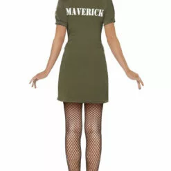 Smiffys Womens Top Gun Costume Military