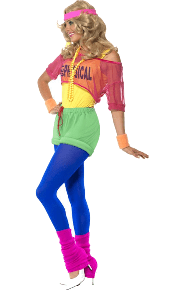 Smiffys Womens Let's Get Physical Costume 2 Smiffys Womens Let's Get Physical Costume