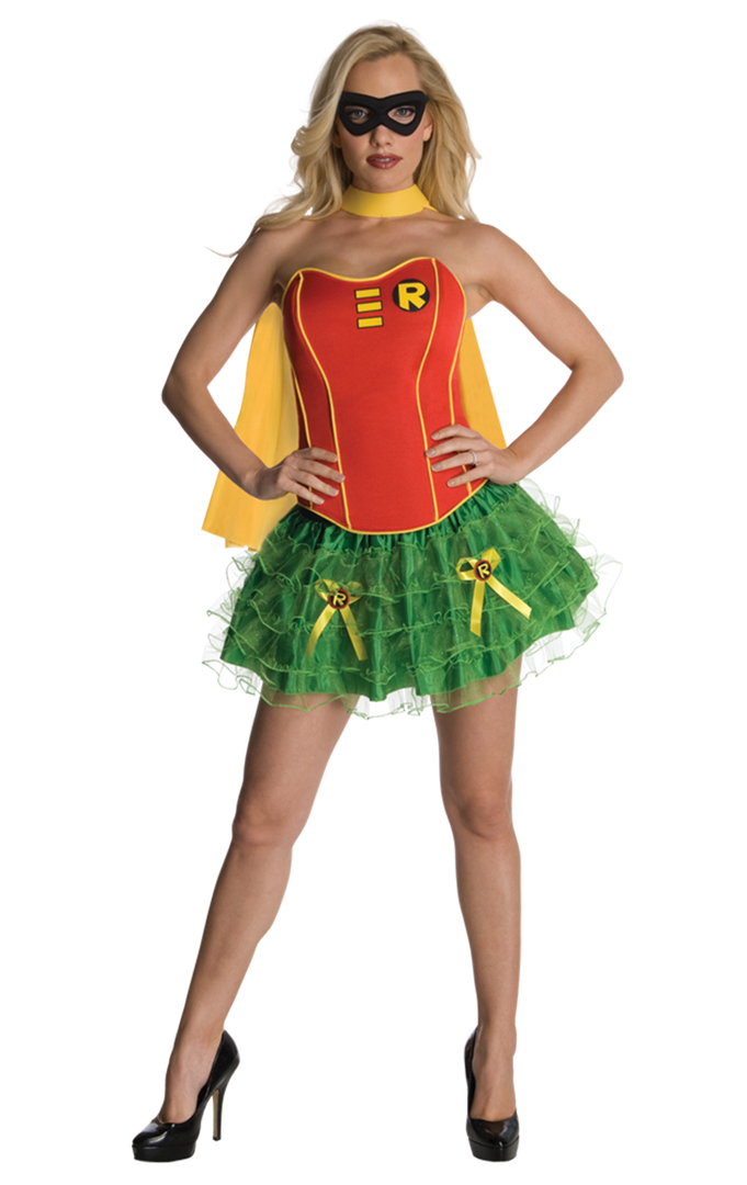 Rubies Book Characters Women's Superhero Robin Corset Costume 1 Rubies Book Characters Women's Superhero Robin Corset Costume