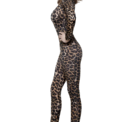 Smiffys Animals Leopard Print Bodysuit Costume