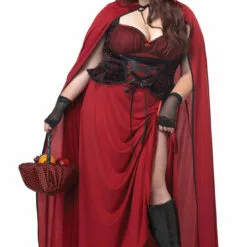 California Costumes Plus Size Dark Red Riding Hood Costume Fairytales